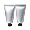 50 x 30 g, 40 g, 50 g, leere Kunststoff-Cremetube mit Deckel, silberner Behälter für Kosmetiklotion, Shampoo-Flaschenversand