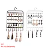 Wall Mount Home Showcase Earring Holder Shelf Rack Stand Necklace Hanger Storage Portable Metal Jewelry Display Organizer Hooks232u