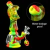 water smoking pipes 8.8'' bong Glass hookah silicone dab rig oil pipe tobacco bubbler