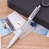 Nowy Little Bling Crystal Ballpoint Długopisy Student Nauczyciel Pisanie Prezent Metalowy Reklama Reklama Podpis Pen Office School