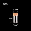 10ml Glass Test Tube Bottle DIY Craft Transparenta burkar Förvaring Flaskor Rak mun med kork 24 * 40mm