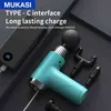 Mukasi Pulse Massage Gun LCD Display Elektrische Massagegerät Tiefmuskel Entspannung für Körperhals Schulter Zurück Fitness Schmerzlinderung 220104