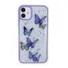 Moda Kreatywny Motyl Epoksydowy Przezroczysty Transpoxy Case Dla iPhone12 Pro Max Glitter Pięciopiana gwiazda pokrywa ochronna dla iPhone 11 xr