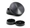 2 layers 63mm 55mm Grinder Aluminum space case Grinder tobacco smoke cigarette detector grinding Fit Dry Herb