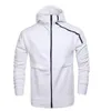 Fashion-hoody men's sports Suits Black White Tracksuits hooded jacket Men/women Windbreaker Zipper sportwear Fashion ZNE hoody jacket+pant