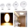 مصابيح LED LED Flush Mount Panel Light Fileture 24W AC85-265V ROUND SURTHER SURTHED MATTER