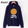 Sudaderas con capucha para hombre Stranger Things FRIENDS DON'T LIE hombres sudadera para hombre Cookie Waffle Valentine polar con capucha pareja 201104