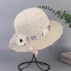 Myalice Kind Gebreide Bloemen Lint Decoratie Sunhat Dames Ademend Strand Meisjes Designer Merk Populariteit Casual Leuk G220301