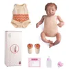 Rsg bebe reborn docka 19 inches livlig nyfödd söt sovande återfödd baby vinyl docka gåva leksak för barn LJ201031