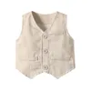 Toddler Boy Ubrania dla dzieci chłopcy garnitury ślubne w paski kamizelki białe koszulki 3pcs Page Boy Outfits Dzieci odzieży wierzchniej 2011276545999