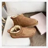 ultra mini Australia Australian Classic Warm Boots USA GS 585401 Snow Boot Winter Full fur Fluffy furry Satin Ankle Boots9667#