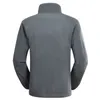 E-Baihui 2021 Spring Höst Sweatshirt New Herrplush Jacket Dubbelsidig Rocker Velvet Solid-färg Enkel Collar Cardigan T-shirt L819