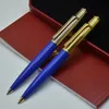 Yüksek kaliteli ünlü tükenmez kalem mavi veya kırmızı taş kırtasiye ofis ile okul malzemeleri yazma dolum hediye kalemler düşük fiyat