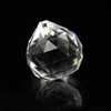 10pcs/lot 30mm Clear Color Glass Prism Parts Crystal Feng Shui Ball Crystal Faceted Ball For Lighting/wedding Room/window Decor 201125