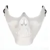 Skeleton Mask Half Face Actual Combat Warrior Face Masks Halloween Party scary mask 90514280763