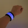 Opaska LED Sport Slap Paski na nadgarstki Zespoły Bransoletka Flash Browg Glown Armband Pasek na imprezę opaską koncertową w Xmas Halloween T6599420