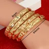 Dubai India Charm Cute Cuff Bracelet For Women Girls 4pcs Openable Bangles Hand Jewelry Arab Gift