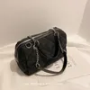 Bolso cruzado pequeño Retro acolchado negro, bolso de mujer, nuevo estilo 2020, bolso de hombro que combina con todo a la moda