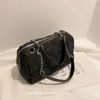 Bolso bandolera pequeño Retro acolchado negro, bolso de mujer, nuevo estilo 2020, bolso de hombro que combina con todo a la moda 269N