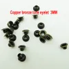 1000 Uds 3MM latón plata OJAL botón costura ropa accesorios botones ME-012