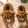 Warme Schuhe für Babys, Mädchen, modisches Design, Säuglings-Flufft-Hausschuhe, warme weiche Kinder-Hausschuhe, Kinder, Kleinkinder, einfarbige Kinderschuhe