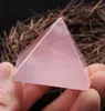 Pedra Preciosa Natural Pirâmide de Cristal Itens Novidade Ponto de Quartzo Rosa Chakra Reiki Cura Feng Shui Estátua de Energia Espiritual Estatueta Decoração Artes e Ofícios