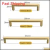 Modern Solid Brass Kitchen Cabinet Knobs And Handles Gold Drawer Dresser Pulls Cupboard Ward qylild dh_seller2010