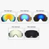 Kayak gözlükleri çift katmanlı UV400 gözlük küresel lens unisex antifog kış snowboard gözlükleri kar kayak maskesi q01072721990