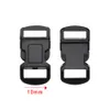 100 PCs 10mm Plastic Hardware Dual Adjustable Side Release Curved Buckles Tatical Backpack Belt Bag Parts Strap Webbing Tool