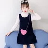 2020 nouvelle arrivée enfants gilet sans manches robe pour les filles Slim Fit bébé robe de mariée gilet longue mode automne hiver gilet 4-13Y LJ201126