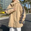 Men's Down & Parkas Korean Thick Lamb Wool Jacket Warm Fashion Retro Casual Hooded Coat Men Wild Loose Winter Short Mens Clothes Phin22