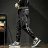 New Black Calças Homens Hip Hop Calças de Carga Homens Streetwear Harajuku Jogger Sweatpant 100% Calças de Algodão Homens Calças 5xl 201217