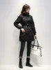 Schinteon Piumino leggero da donna Diamond 90% Piumino d'anatra bianco Cappotto Slim Outwear con cintura Fashion 201209