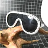 Gafas de sol de lujo de Diamante de Perlas de gran tamaño MinCl MinCl Marca Diamante Gafas Diseñador Moda Mujer Sombras FML