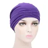 Mulheres Muçulmanas Hijab Tubo Turbante Underscarf Cauda Longa Bonnet Ninja Perda de Cabelo Headwear Envoltório Plissado Chemo Hat Beanie Beanie Caps Islâmicos