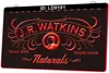 LD0181 J R Watkins Naturals 3D Gravura LED Sinal de luz Varejo inteiro2917668