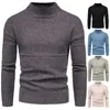 Maglioni da uomo Pullover autunno cotone O collo manica lunga moda tinta unita base maglia maglione colletto tondo coreano