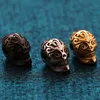 2021 Fashion Style DIY Handmade Charm Gold/Silver/Black Plated Stainless Steel Skull Charms Jewelry Findings