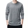 100 % 코 튼 스웨터 남자 가을 겨울 슬림 맞는 스웨터 남자 아가일 패턴 O 넥 잇 homme 크리스마스 스웨터 블랙 3XL 201130
