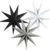 60 cm 24 inç kağıt yıldız fenerler noel asılı süsler beyaz siyah gri yıldız fener Noel süslemeleri için ev zanaat