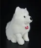 28 cm realistyczne samoyed pluszowe zabawki Śliczna symulacja biały pies Puppy Puppy Plush Animals