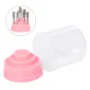 Nail Drill Bit Holder Stand Displayer Organizer Container 48 Holes Nail Manicure Tools Acrylic Cover