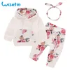 RU Vente Floral nouveau-né bébé fille vêtements vêtements pour enfants fille survêtement vêtements d'hiver bébé fille automne vêtements Drop ship LJ201223