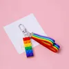 Keychains Fashion Car Key Chain, Bag Decoration, Rainbow Tie, Fruit Pendant, Airplads Breloques, Samsung Galaxy Bussar, Gifts