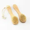 Brosse de nettoyage du visage manche en bois poils naturels doux exfoliation du visage brosses à récurer à sec propres de haute qualité 3cg G24141884