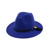 أعلى قبعة للنساء واسعة بريم القبعات الرسمي قبعة امرأة الجاز بنما قبعة سيدة فيلت فيدورا قبعات الفتيات trilby شقة الشتاء اكسسوارات الأزياء الجديدة