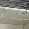 Kitchen Roll Holder Stainless Steel Toilet Paper Hanging Organizer Shelf Towel Rack Cabinet hanger for holders Y200407
