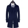 Men039S Trench Coats cienki męski beżowy wiosna jesień podwójny piersi płaszcz męski ubrania szczupły płaszcz Długie rękawy S 4302791