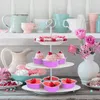Aluminiumfolie Cake Pan Heart Shaped Cupcake Cup med lock 100 ml/3.4OUNCES Disponibla Mini Cupcake Cup Flan Baking Cups For Valentine Mors Day Wedding Birthday