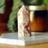 Rosa Kirschblüten Achat Crystal Point Sakura Tower Decor Meditation Soul Healing Energy Geschenk